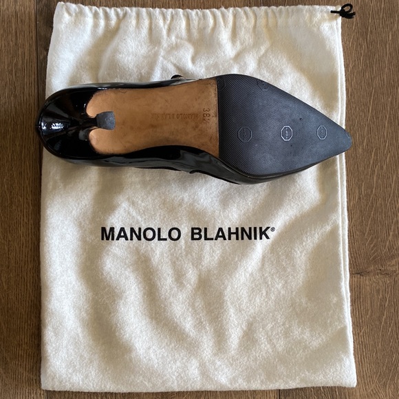 Manila Blahnik black Mary Jane’s size 38 1/2 ~ worn and cared for with love - Picture 2 of 3